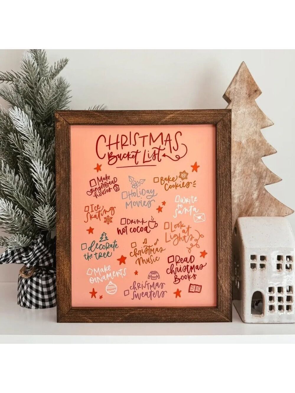 ($25) Christmas Bucket List Sign